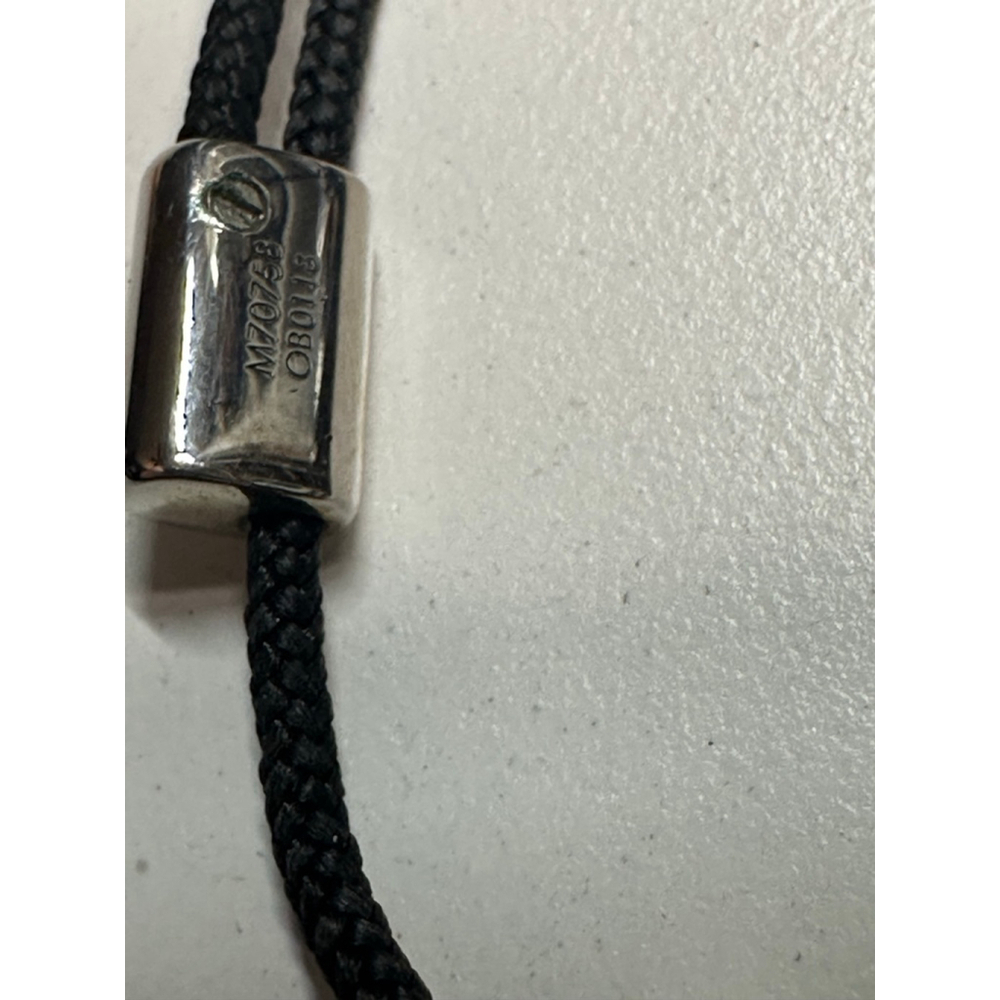 Women's Louis Vuitton Black & Silver Cord Necklace, One Size - Picture 4 of 7